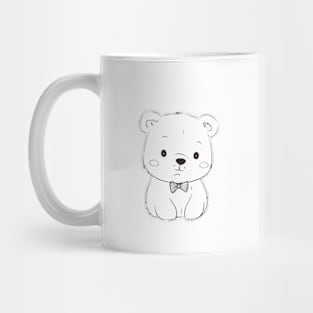 Сute bea & bow tie Mug